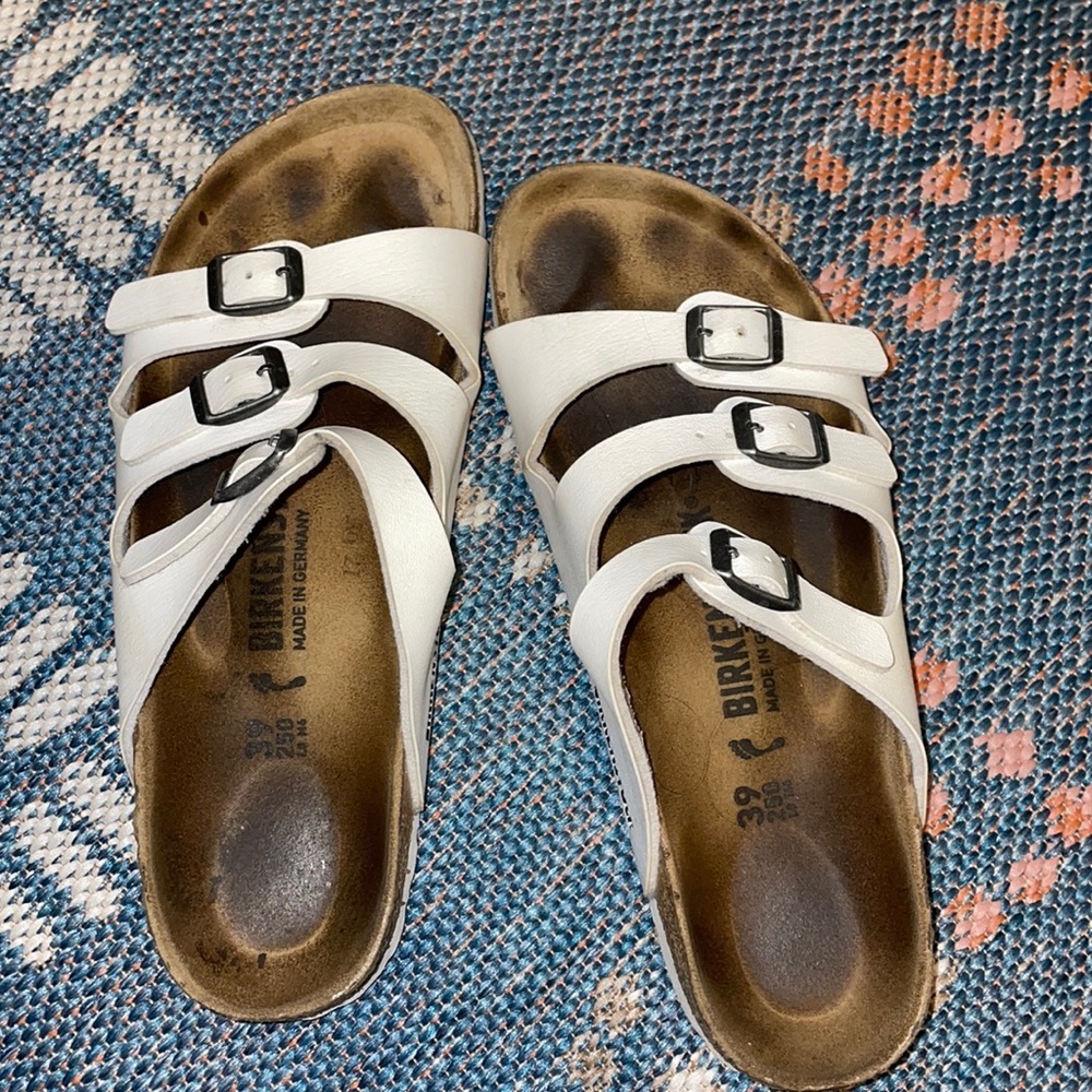 White Florida Birkenstocks